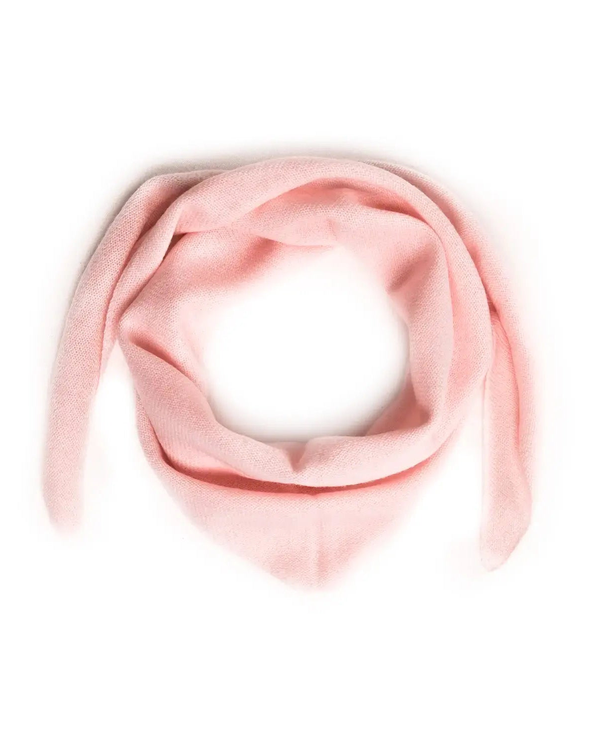 Lille trekantet tørklæde lys rosa - Nordic Weaving