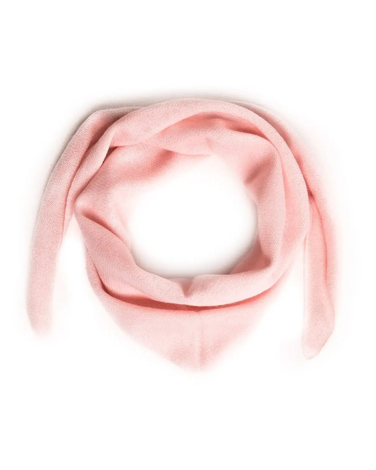 Lille trekantet tørklæde lys rosa - Nordic Weaving