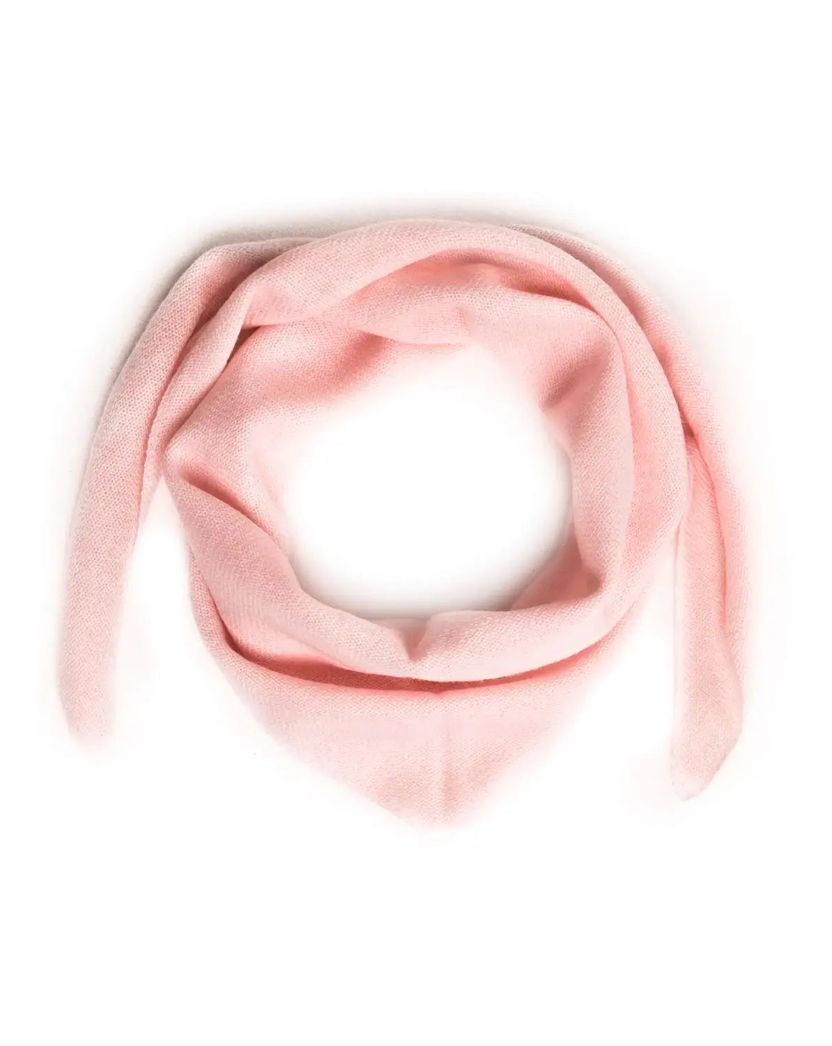 Lille trekantet tørklæde lys rosa - Nordic Weaving
