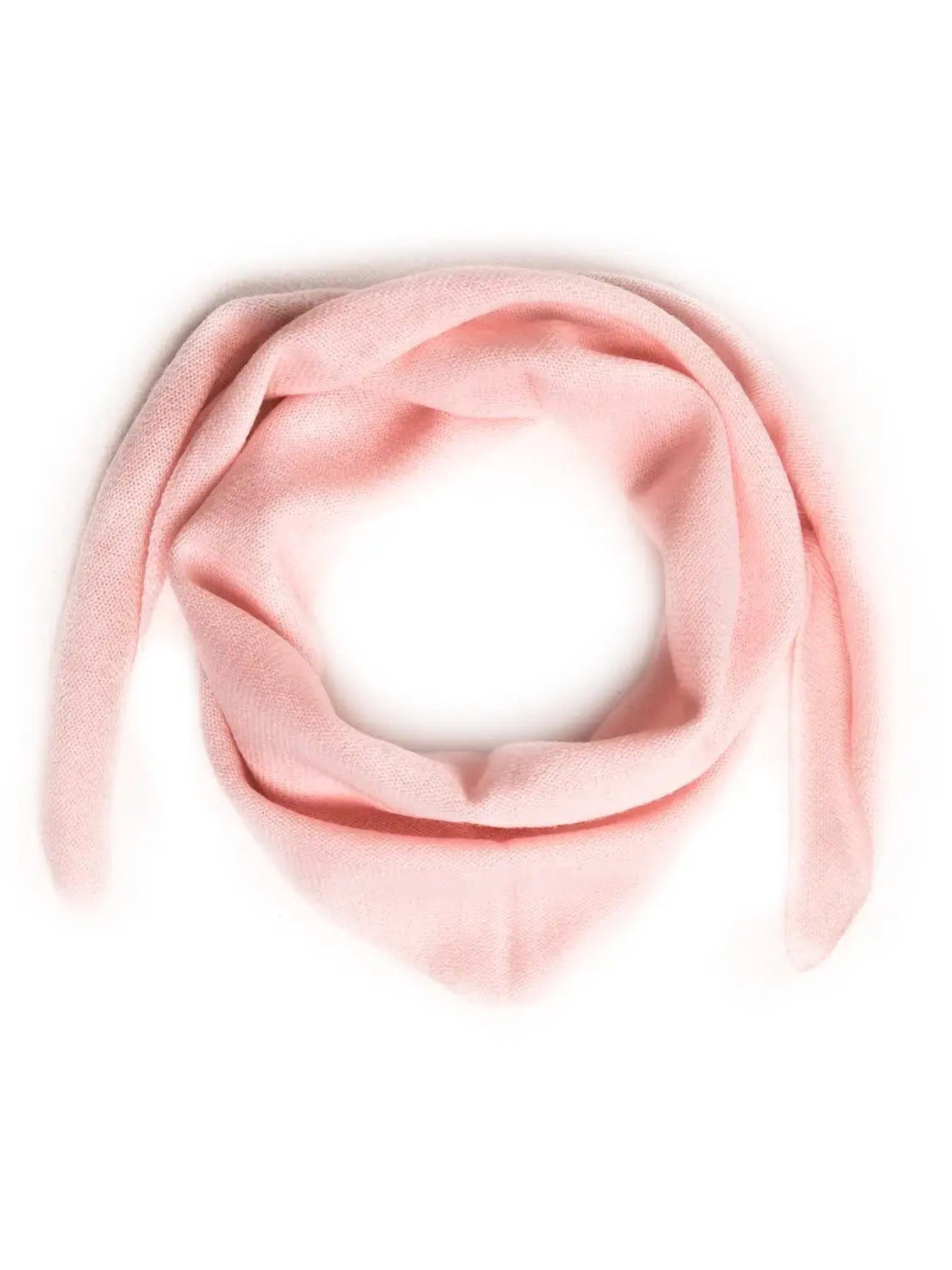 Lille trekantet tørklæde lys rosa - Nordic Weaving