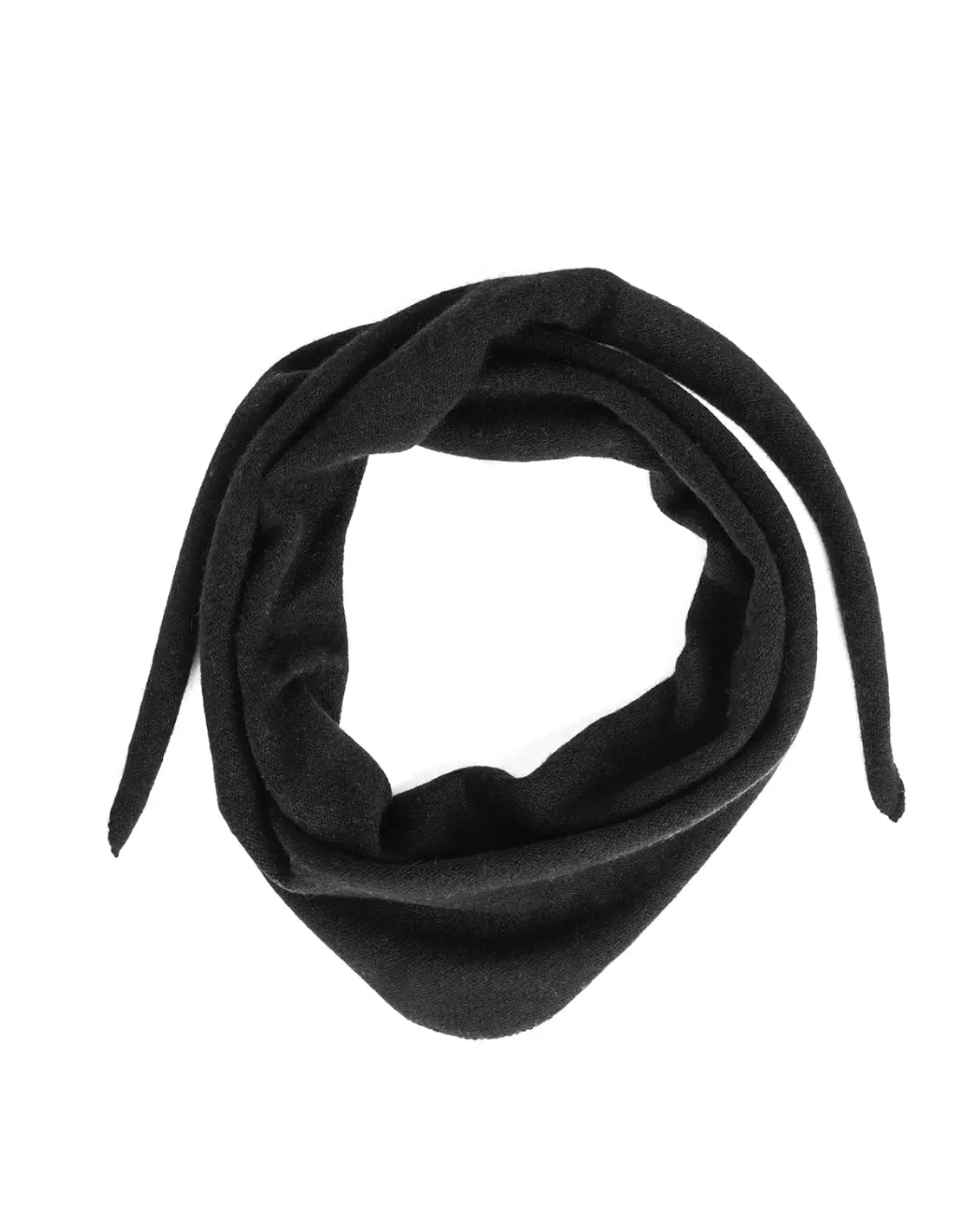 Lille trekantet tørklæde sort - Nordic Weaving