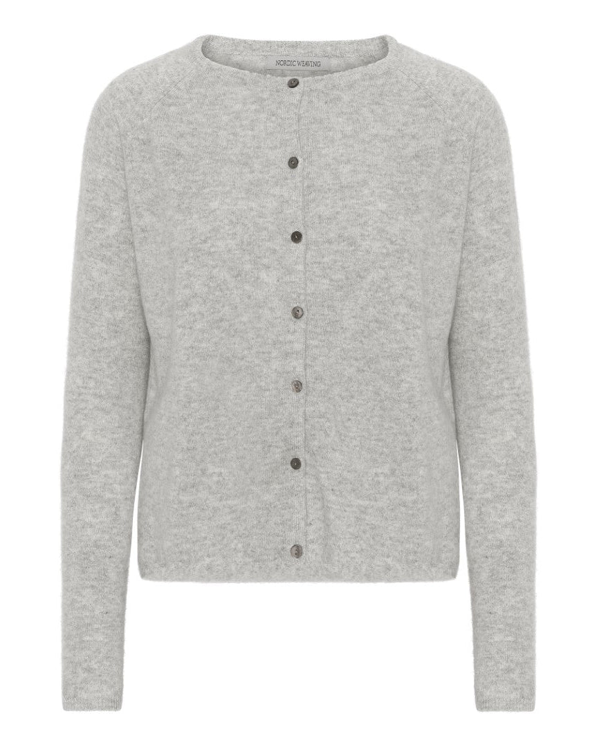 Oprydning - Cashmere cardigan grå - Nordic Weaving