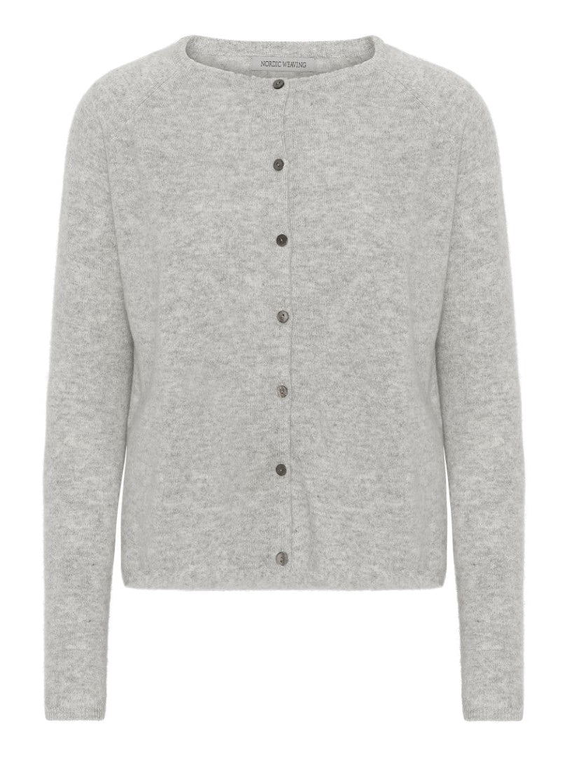 Oprydning - Cashmere cardigan grå - Nordic Weaving