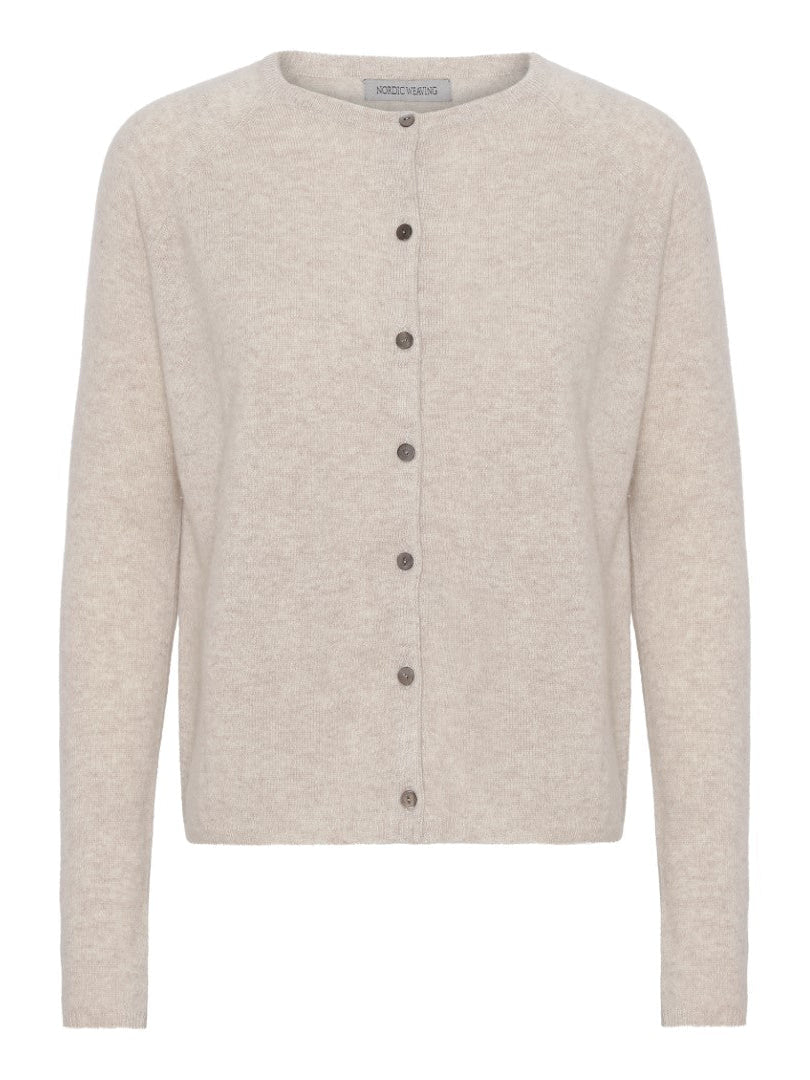 oprydning - Cashmere cardigan sand - Nordic Weaving