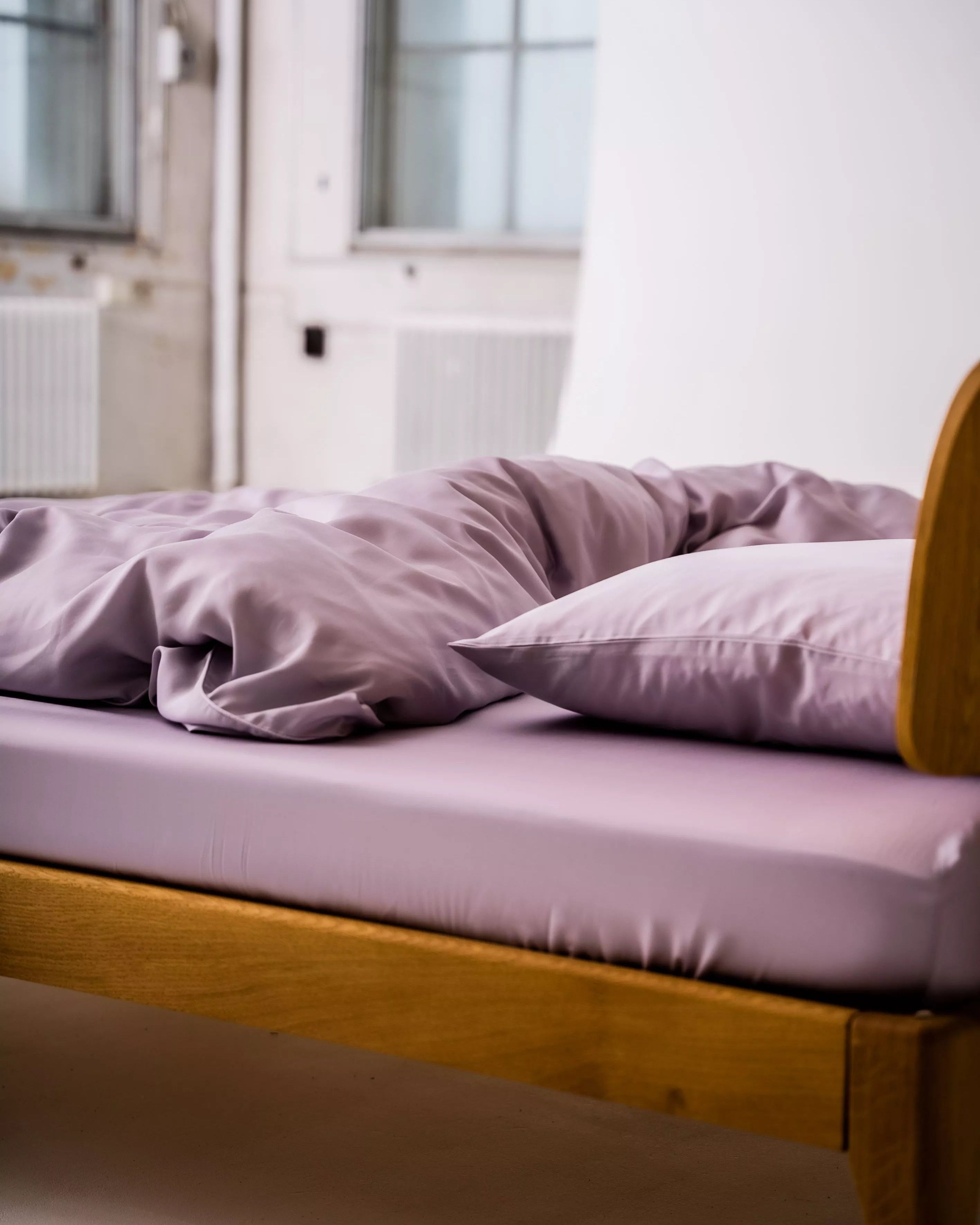 Oprydningsudsalg - Bambus boxlagen Lavendel 90x200x35cm - Nordic Weaving