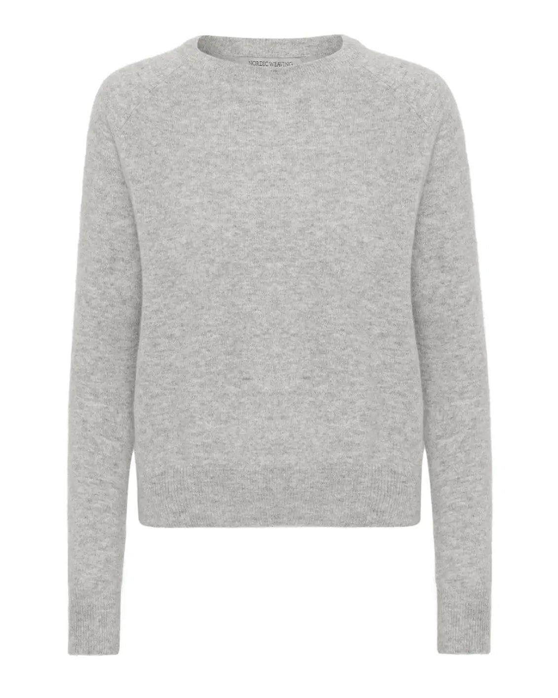 Oprydningsudsalg - cashmere round neck lys grå - Nordic Weaving