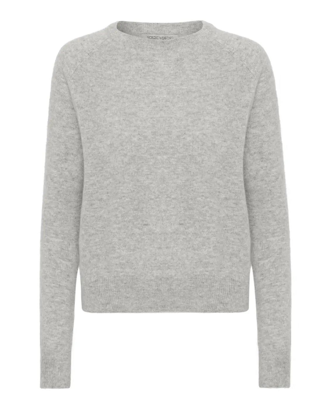 Oprydningsudsalg - cashmere round neck lys grå - Nordic Weaving