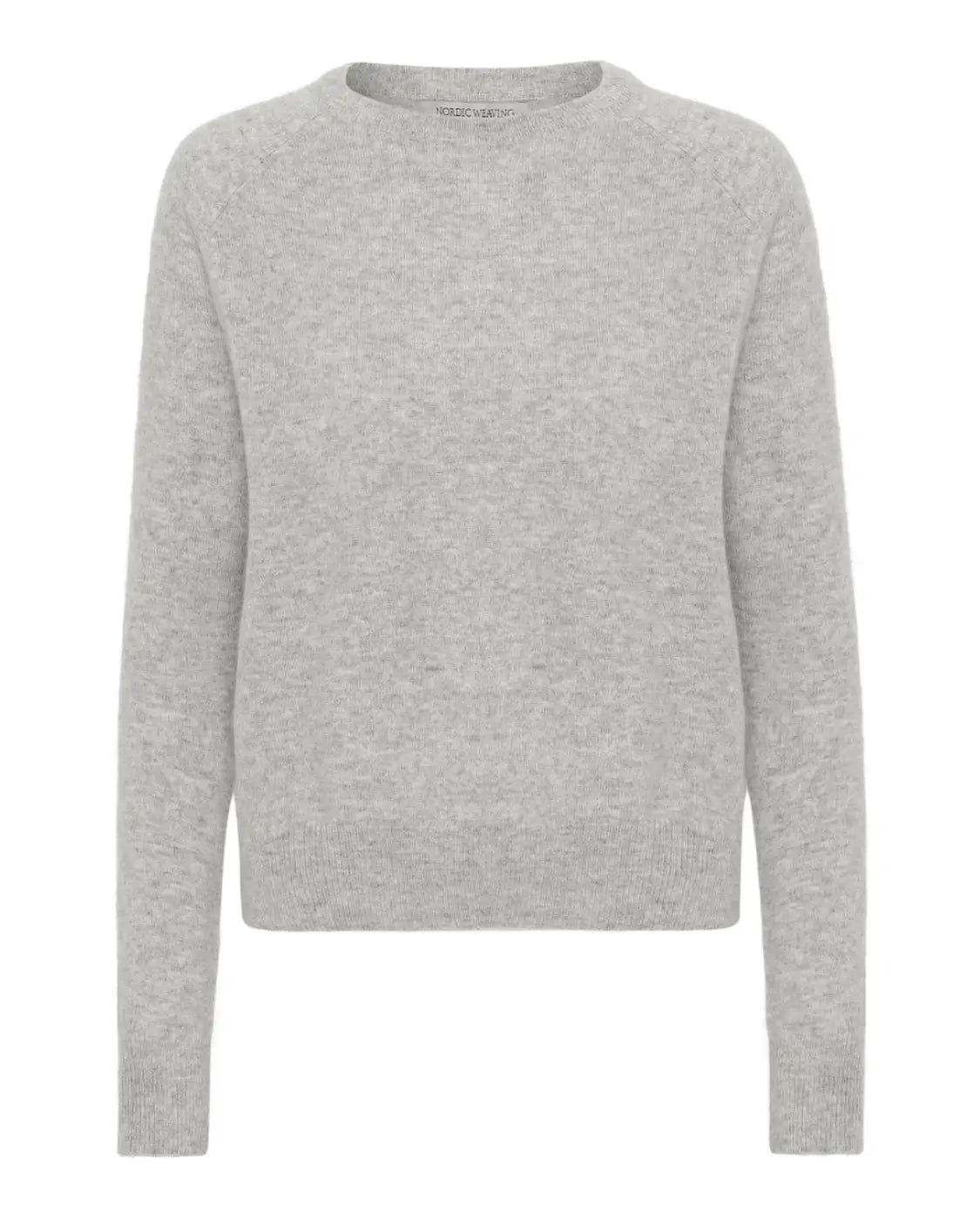 Oprydningsudsalg - cashmere round neck lys grå - Nordic Weaving