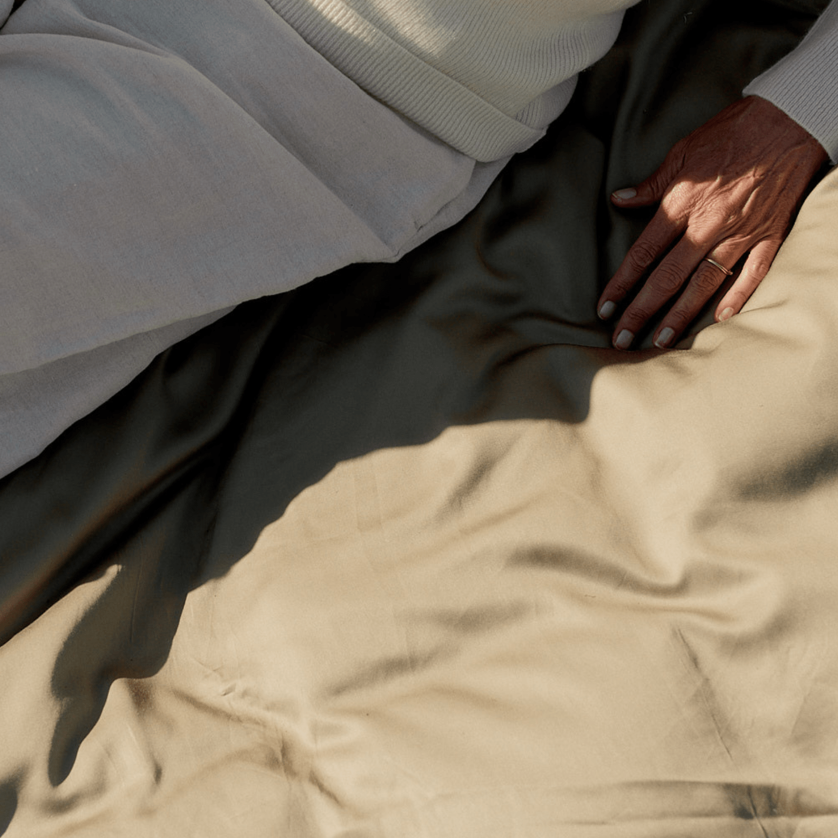 Oprydningsudsalg - Enkelt bambussengetøj khaki - Nordic Weaving