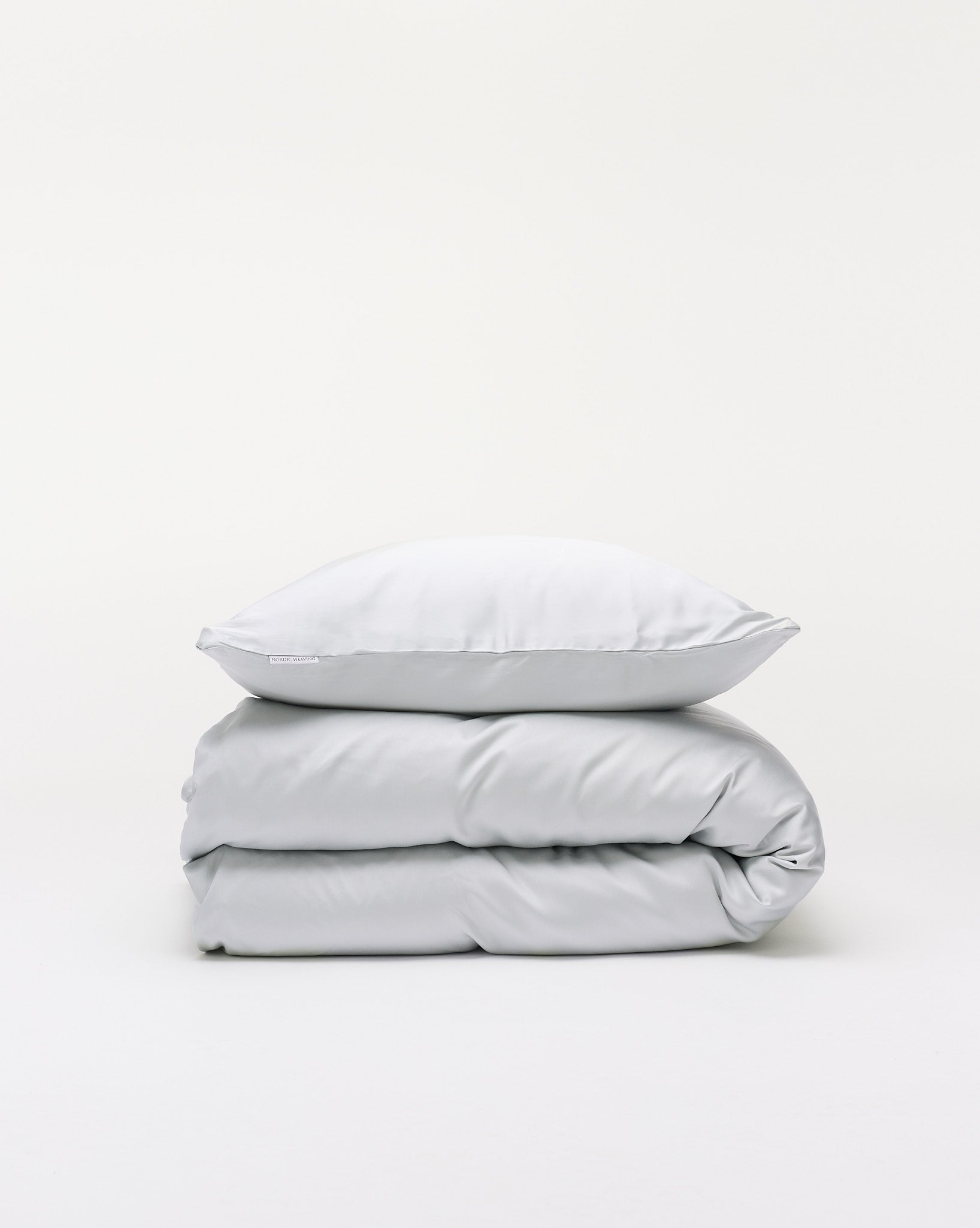 Oprydningsudsalg - Junior bambussengetøj Lys Grå - Nordic Weaving