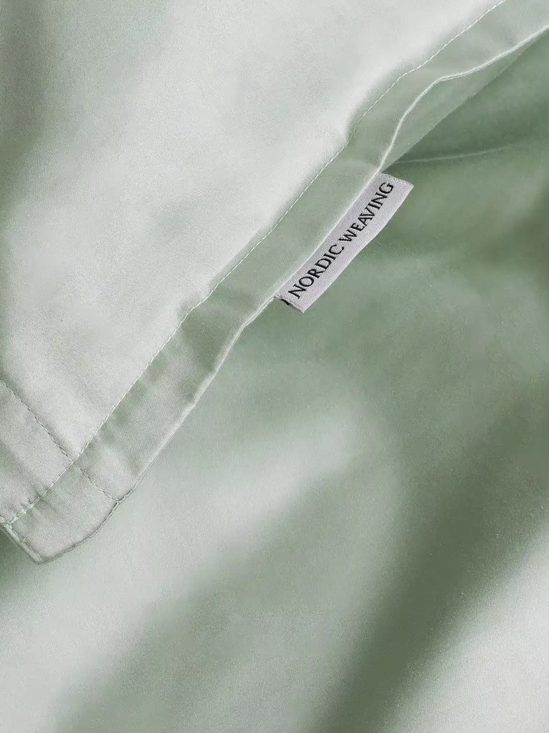 Pudebetræk Egyptisk bomuld douce grøn - Nordic Weaving