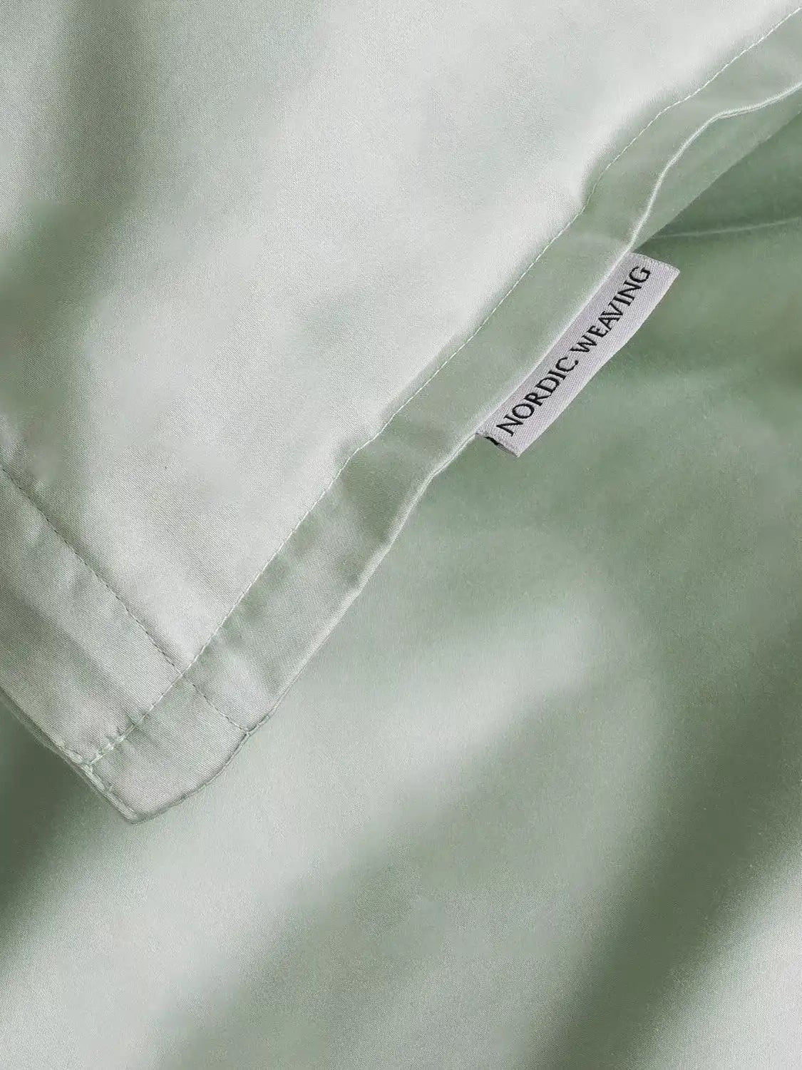 Pudebetræk Egyptisk bomuld douce grøn - Nordic Weaving