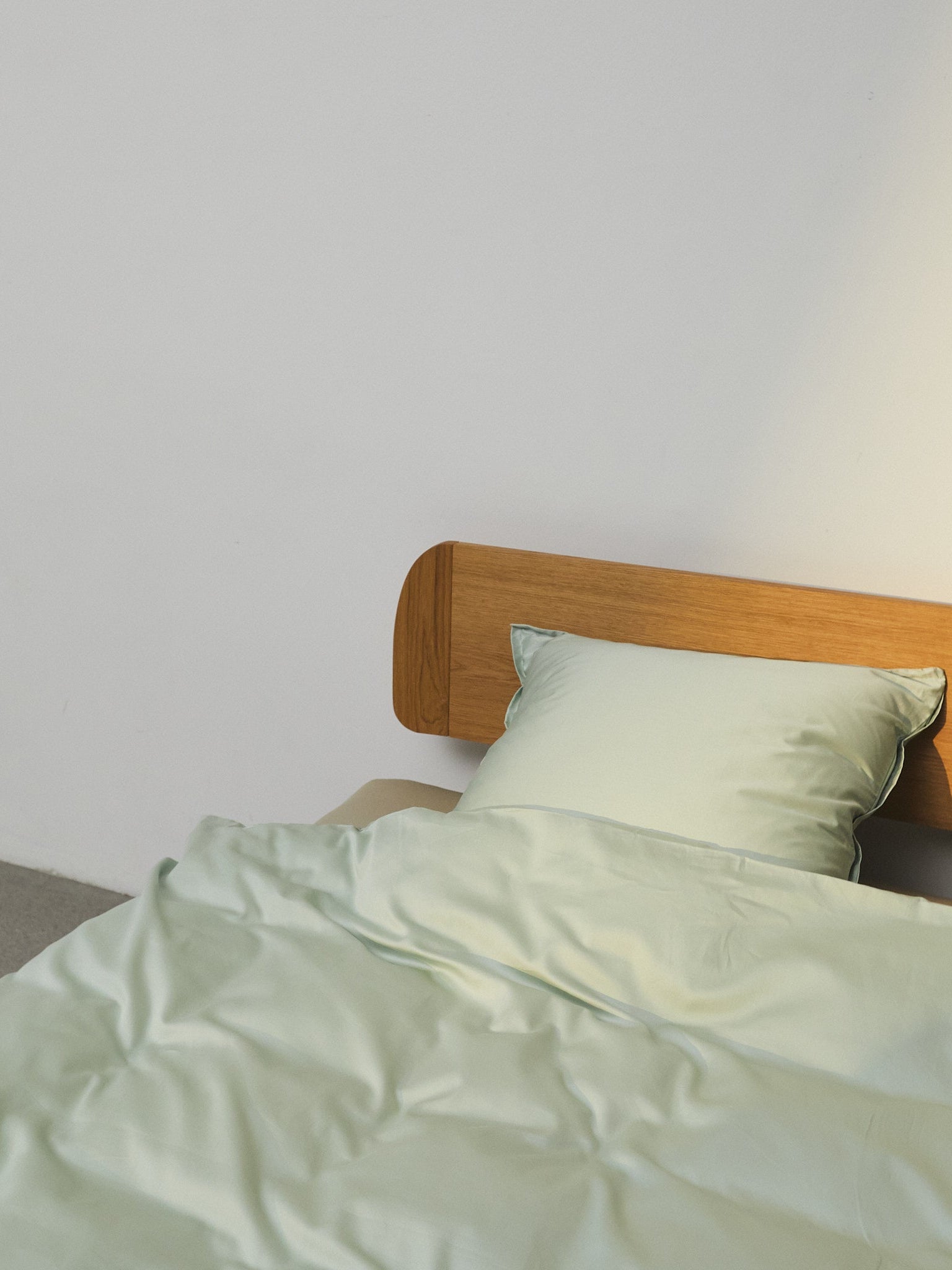 Pudebetræk Egyptisk bomuld douce grøn - Nordic Weaving