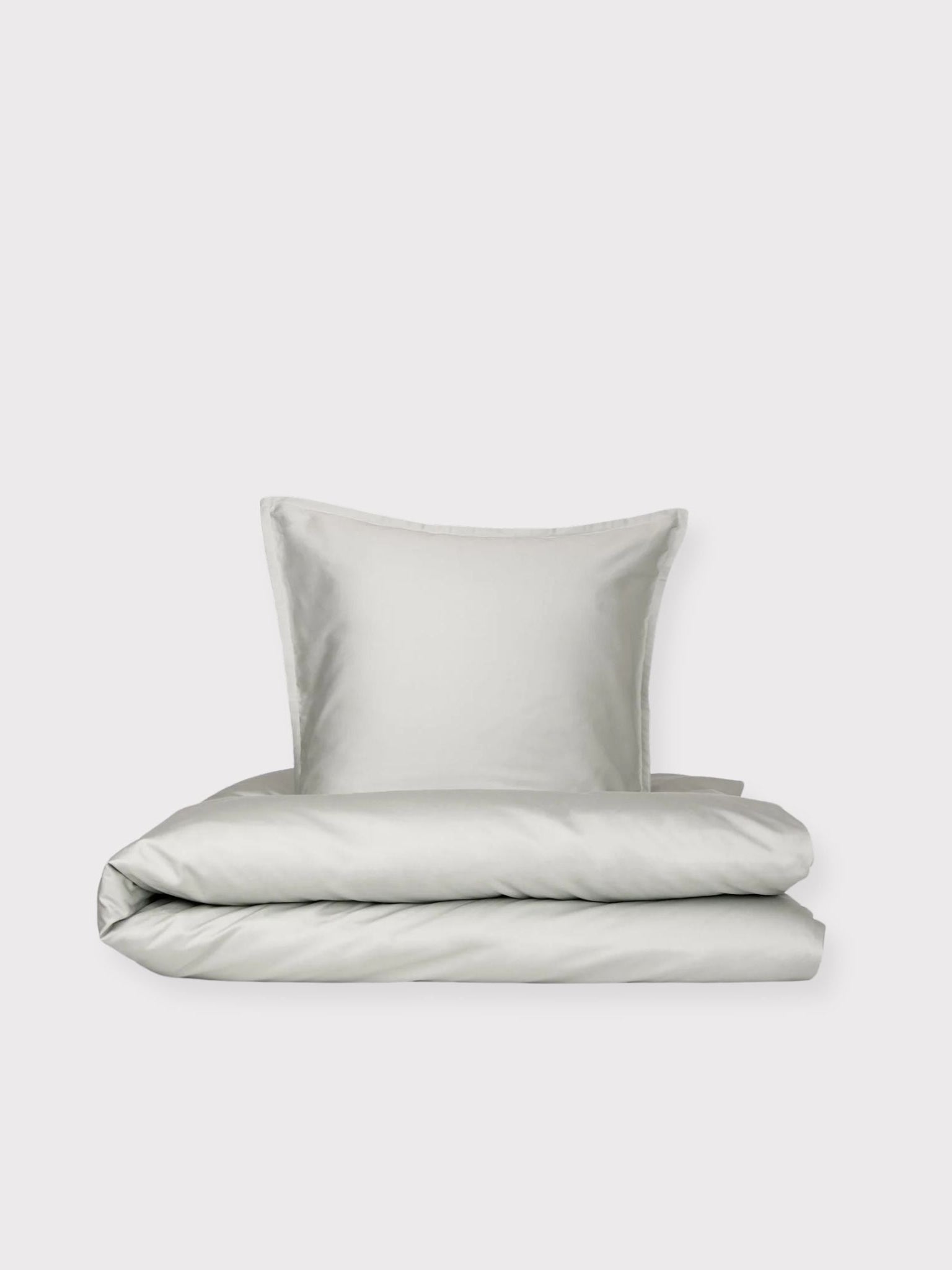 Pudebetræk Egyptisk bomuld sand/grå - Nordic Weaving