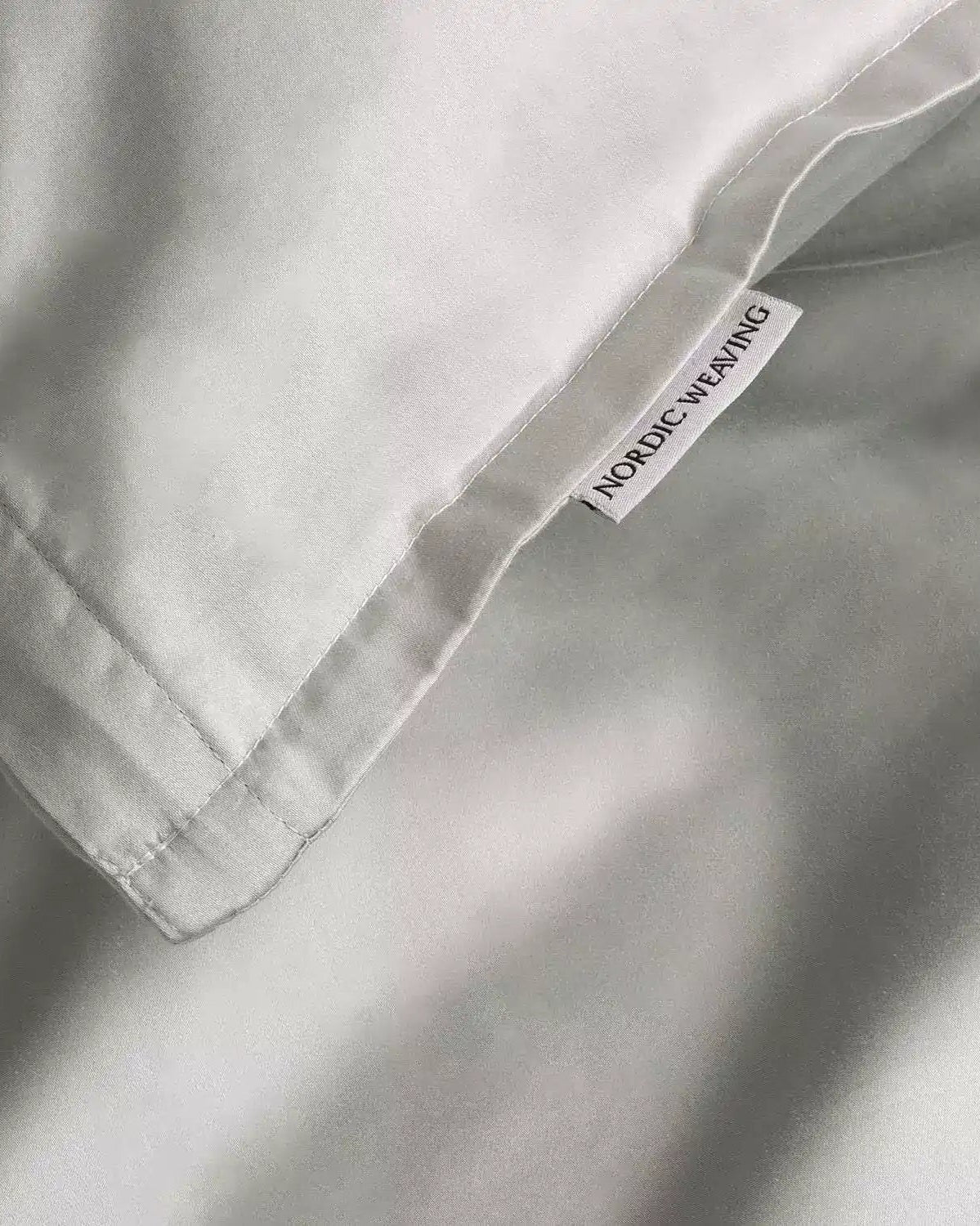 Pudebetræk Egyptisk bomuld sand/grå - Nordic Weaving