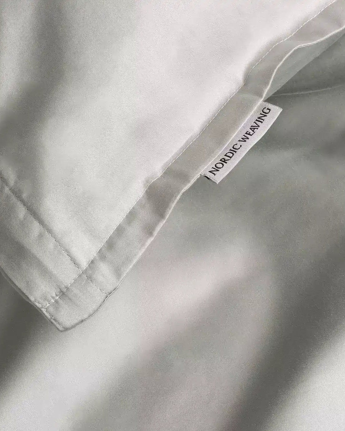 Pudebetræk Egyptisk bomuld sand/grå - Nordic Weaving