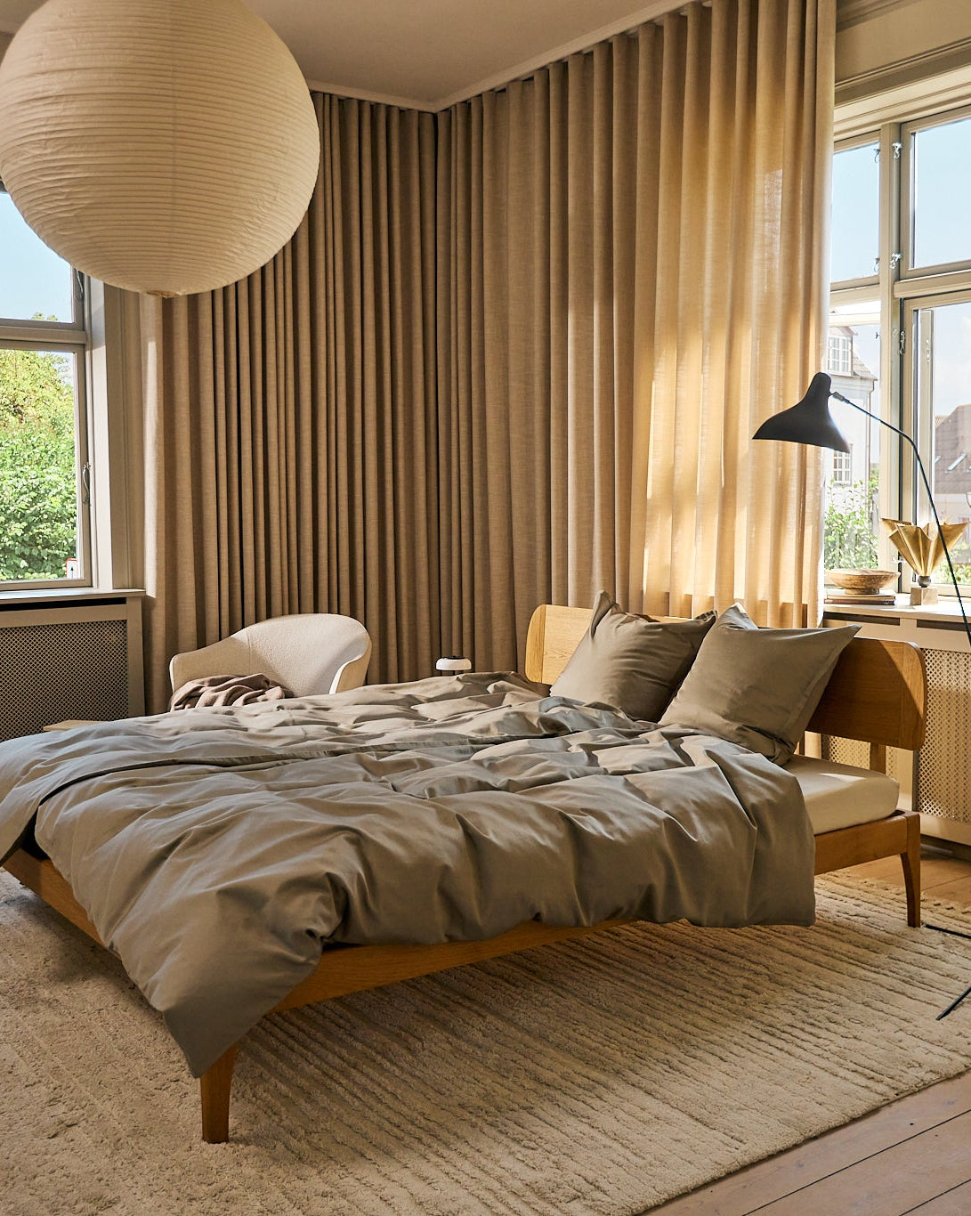 Pudebetræk Egyptisk bomuld Shitake - Nordic Weaving