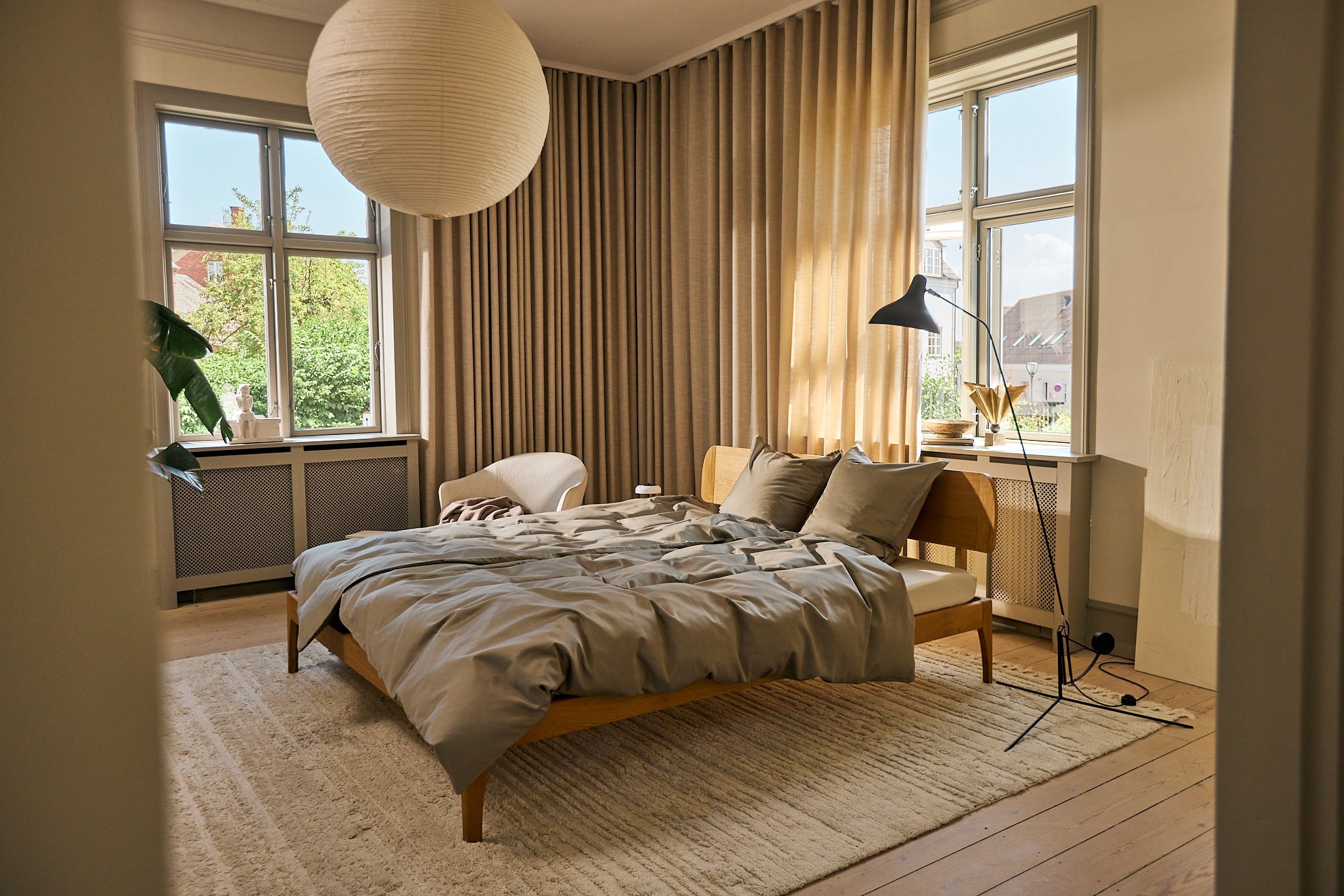 Pudebetræk Egyptisk bomuld Shitake - Nordic Weaving