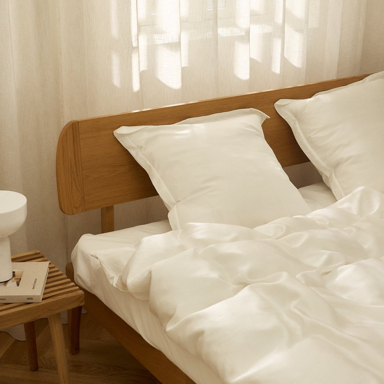 Silkesengetøj ivory - Nordic Weaving