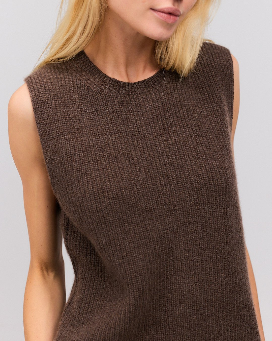 THORA cashmere vest buffalo - Nordic Weaving