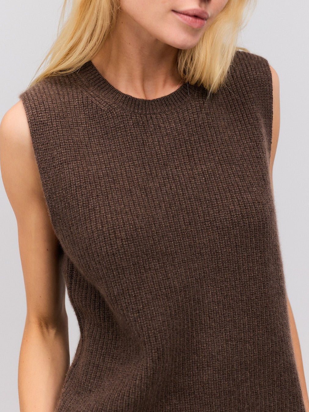 THORA cashmere vest buffalo - Nordic Weaving