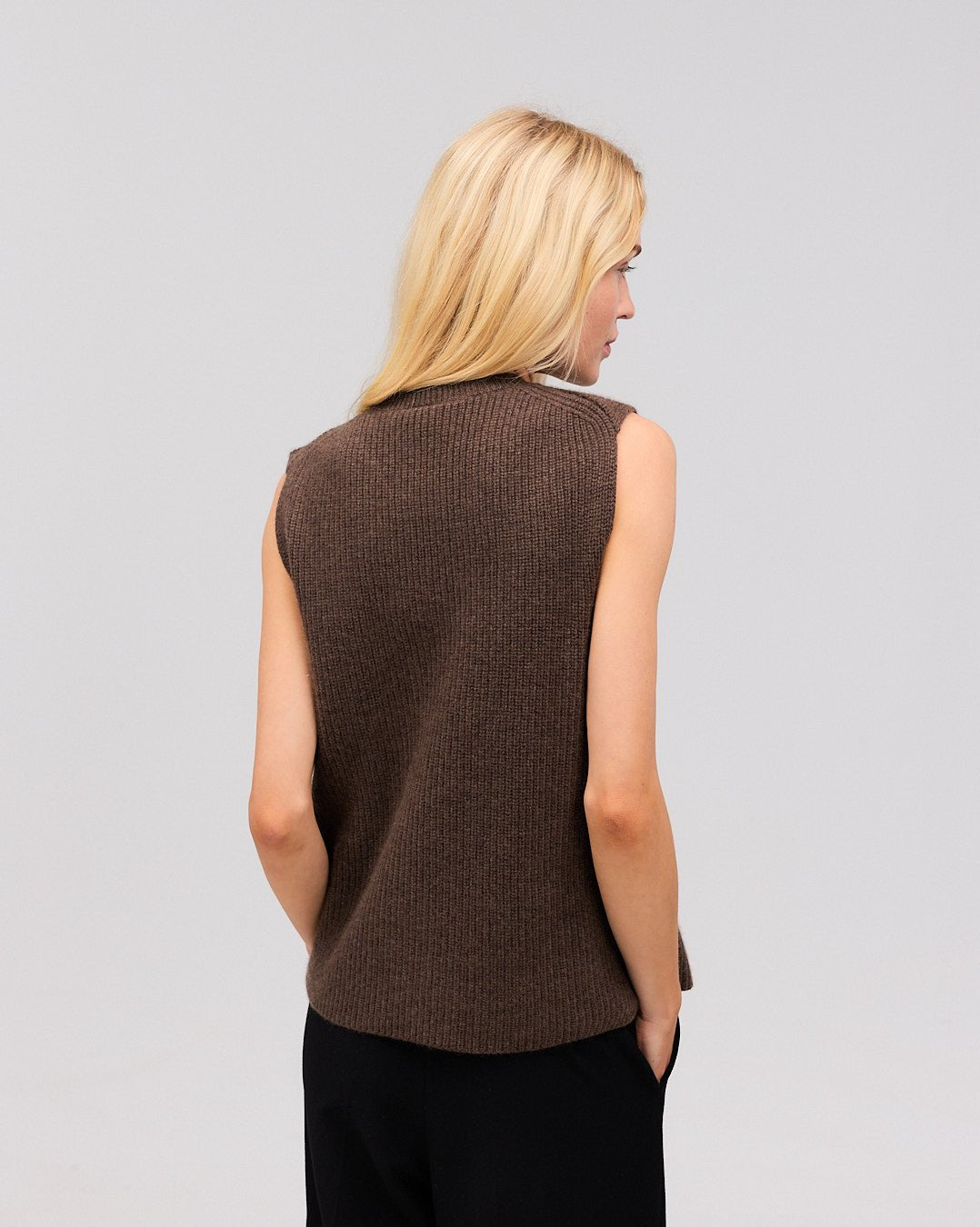THORA cashmere vest buffalo - Nordic Weaving