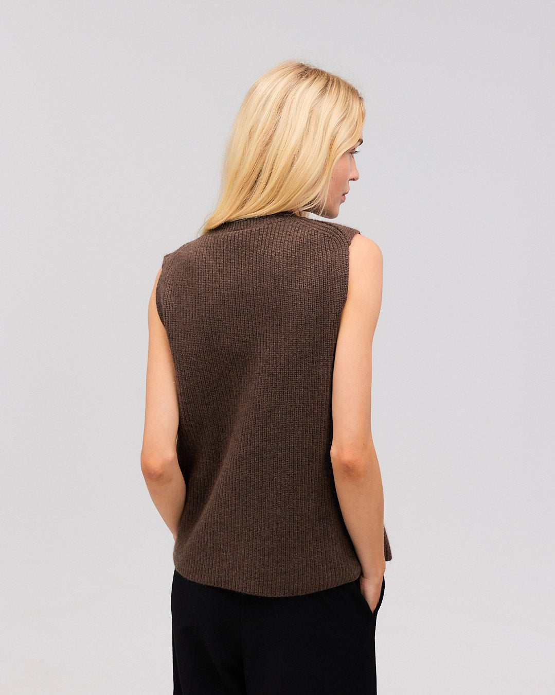 THORA cashmere vest buffalo - Nordic Weaving