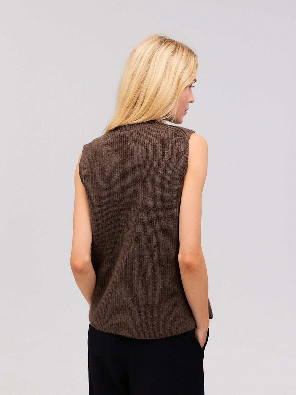 THORA cashmere vest buffalo - Nordic Weaving