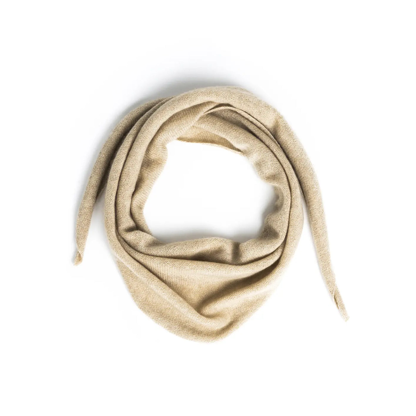 Produktbillede af Lille trekantet tørklæde beige 
