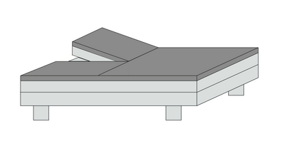 Illustration Fit af splitlagen på seng  