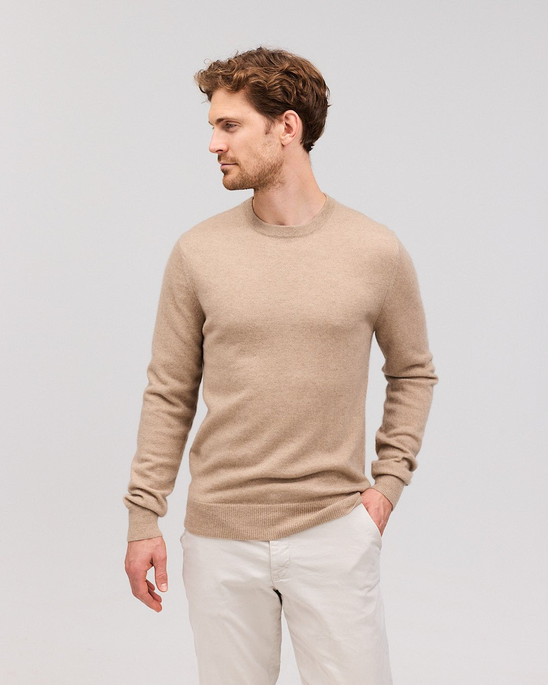 ASMUND bluse sand melange - Nordic Weaving