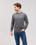 ASMUND crewneck bluse grå - Nordic Weaving