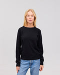 ASTRID cashmere crewneck sort - Nordic Weaving