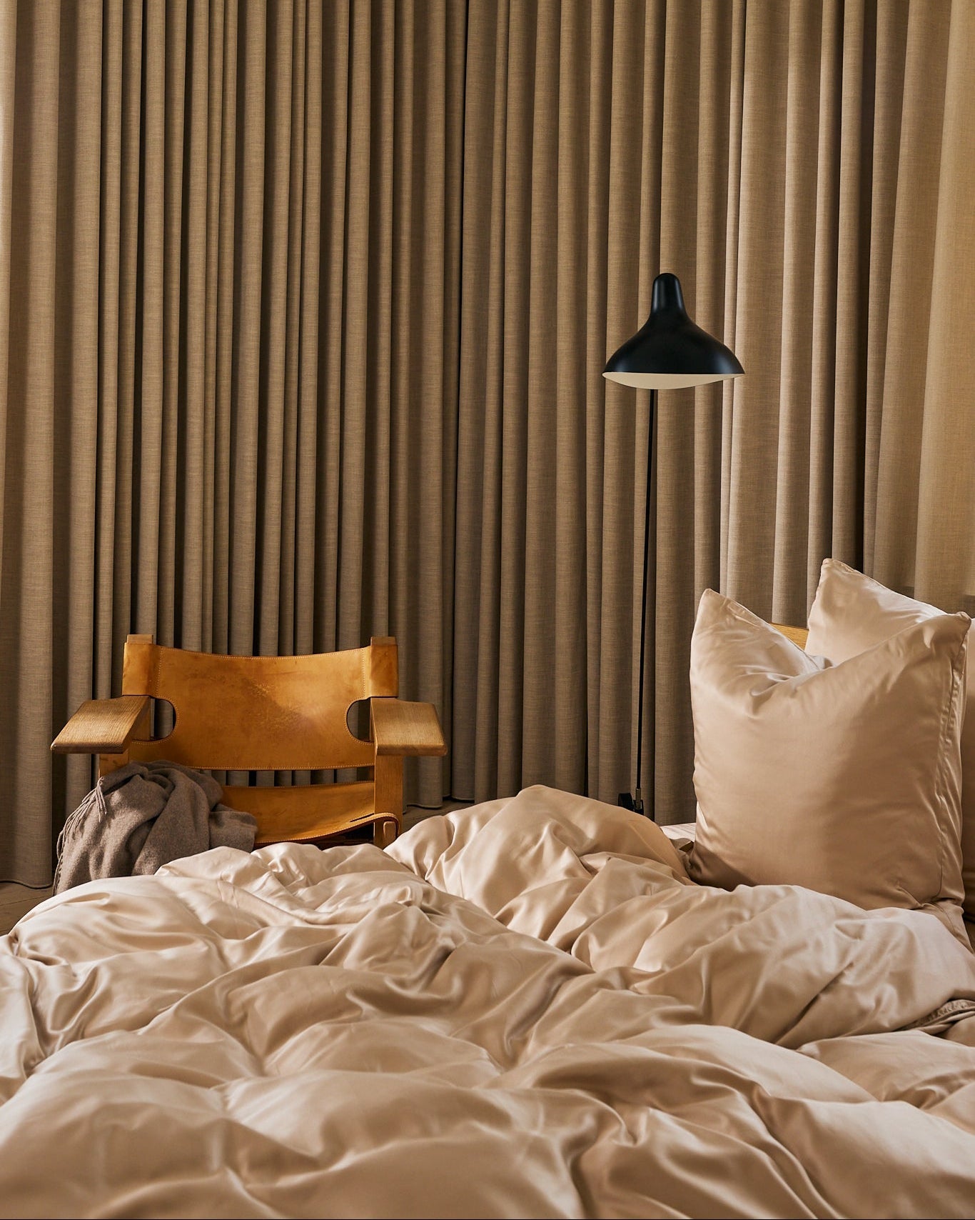 Bambussengetøj Taupe TC400 - Nordic Weaving