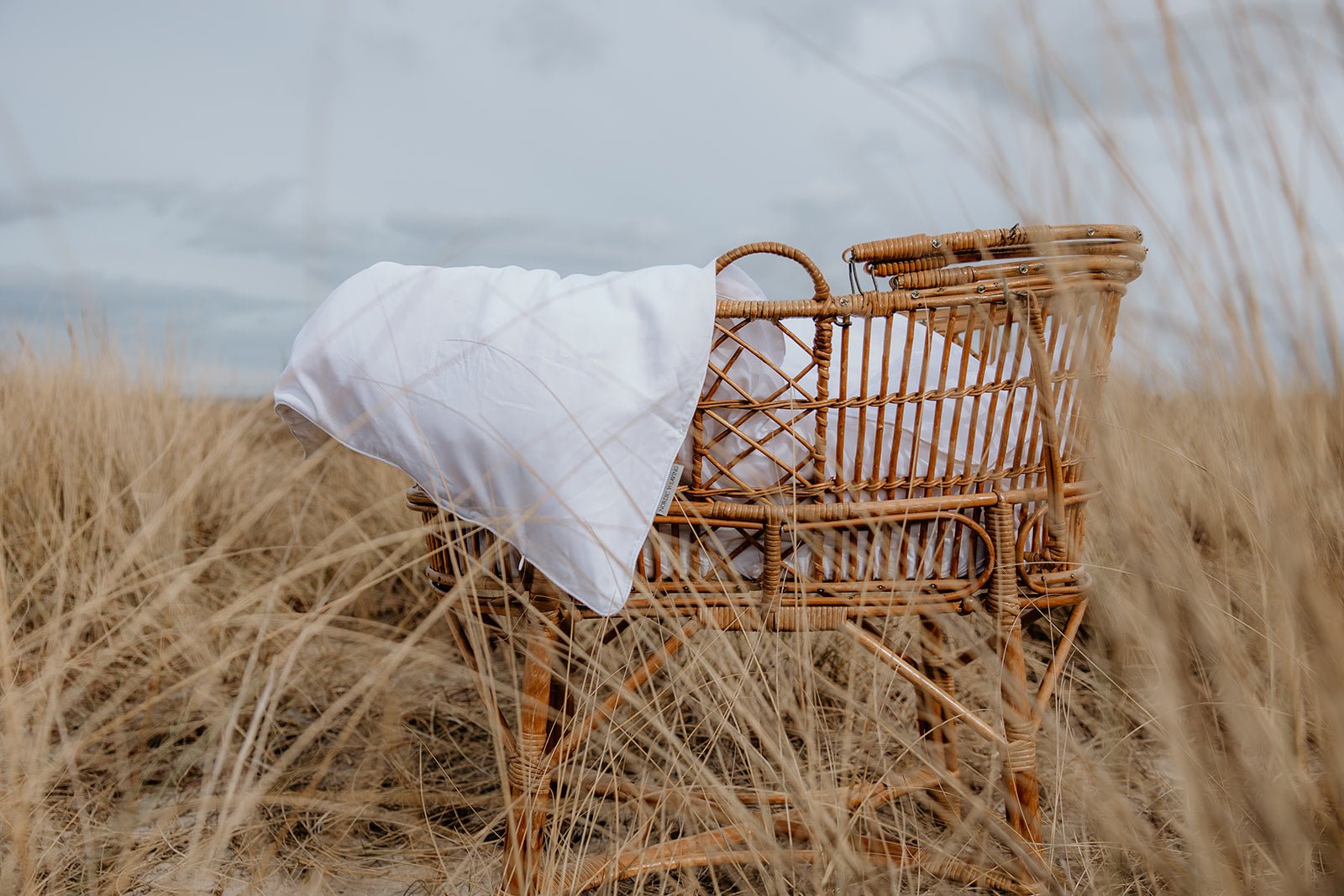 Børne Bambussengetøj Hvid - Nordic Weaving