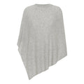 Cashmere poncho lys grå - Nordic Weaving