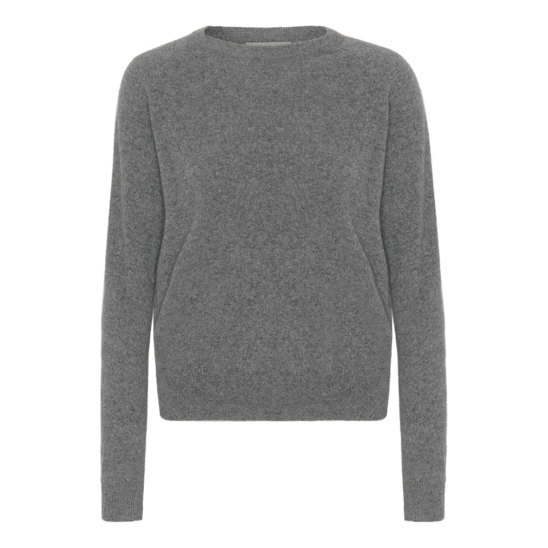 Cashmere round neck mørk grå - Oprydning - Nordic Weaving