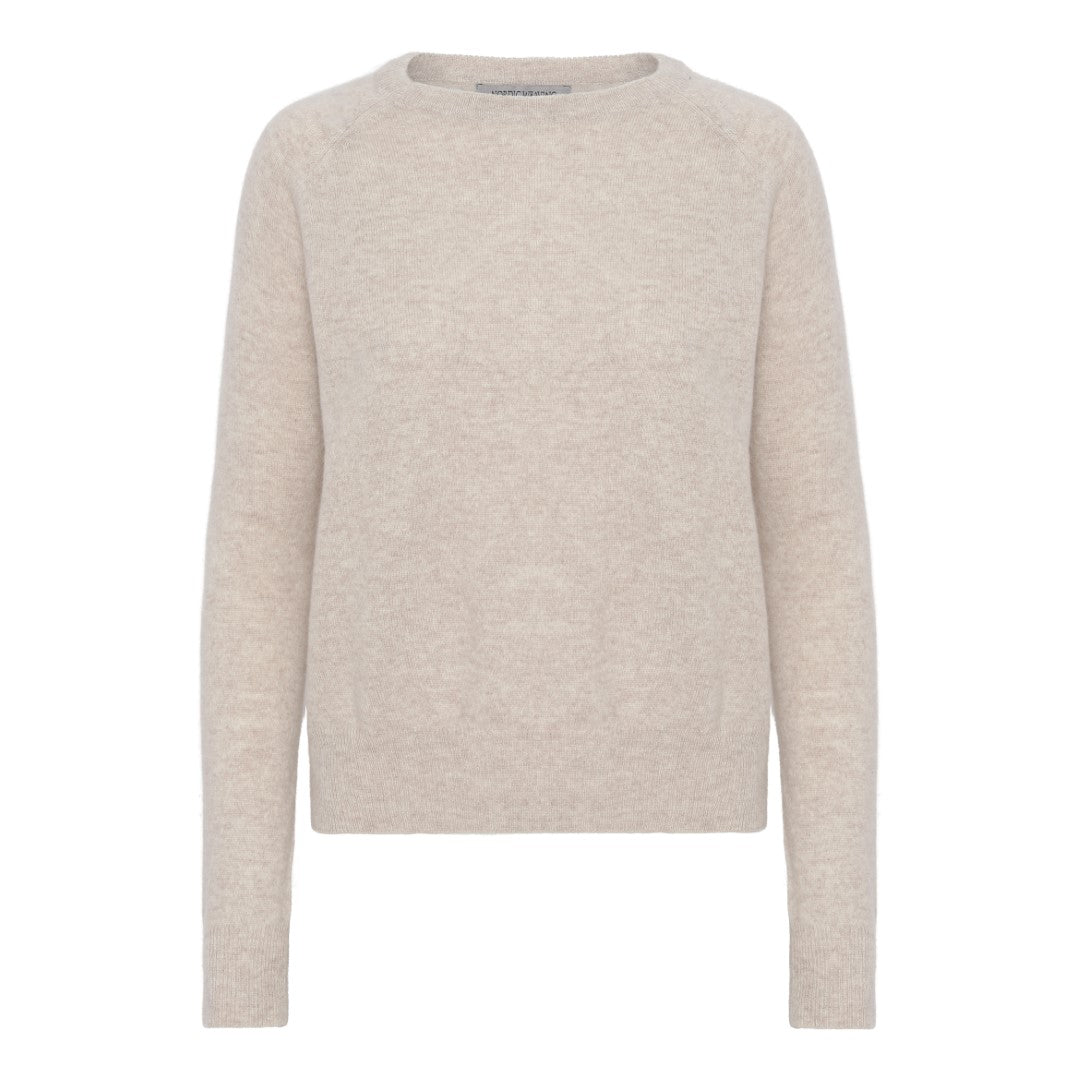 Cashmere round neck sand - Oprydning - Nordic Weaving