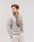 EBBE Cashmere halstørklæde Dark Beige Melange - Nordic Weaving