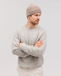 HELGI beanie cashmere hue sand melange - Nordic Weaving