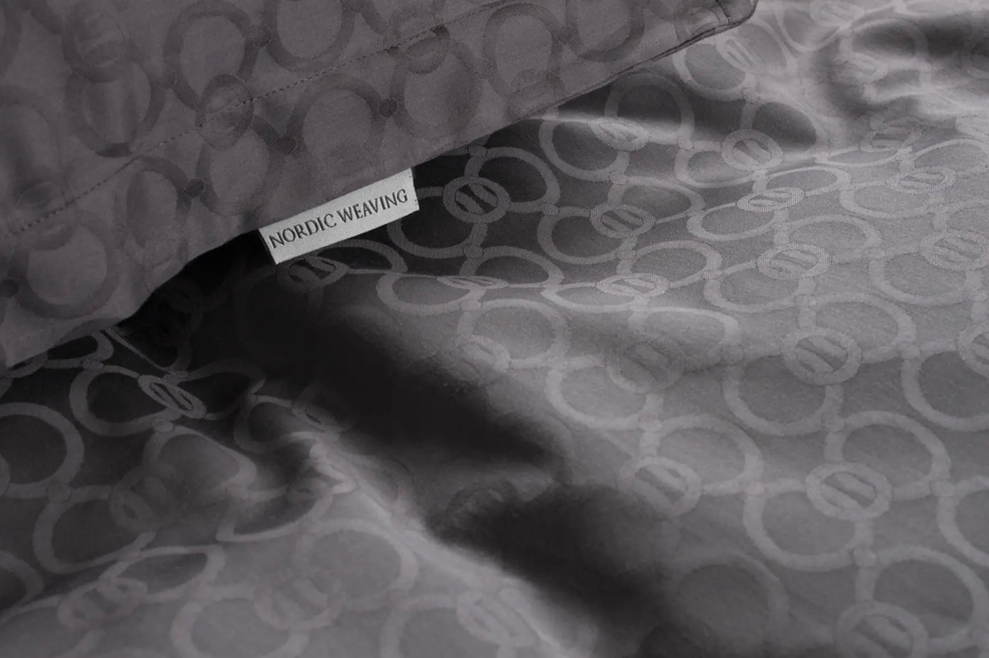 Miljøbillede af Dobbelt sengetøj egyptisk bomuld mørk grå