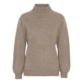 Leonora cashmere high neck Brown - Nordic Weaving