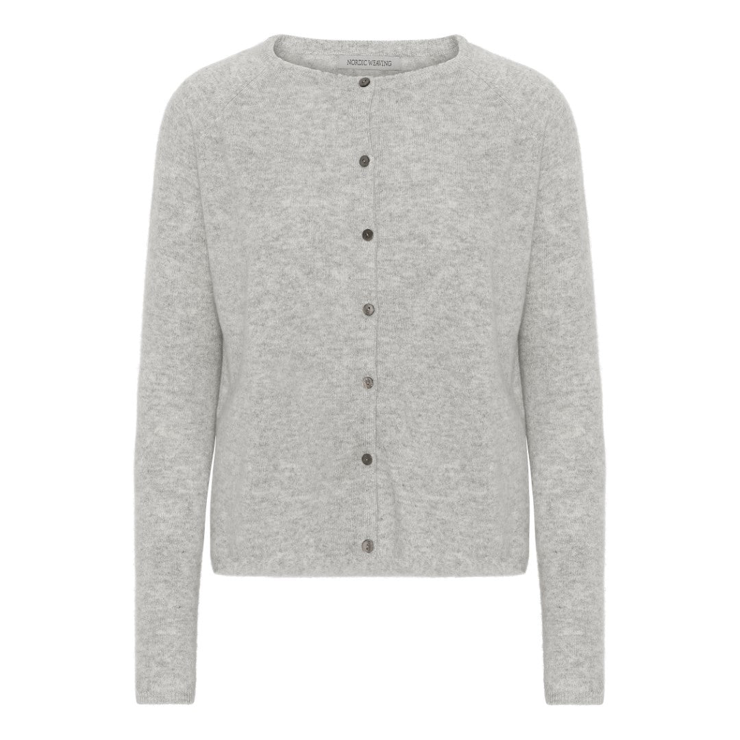 Oprydning - Cashmere cardigan grå - Nordic Weaving