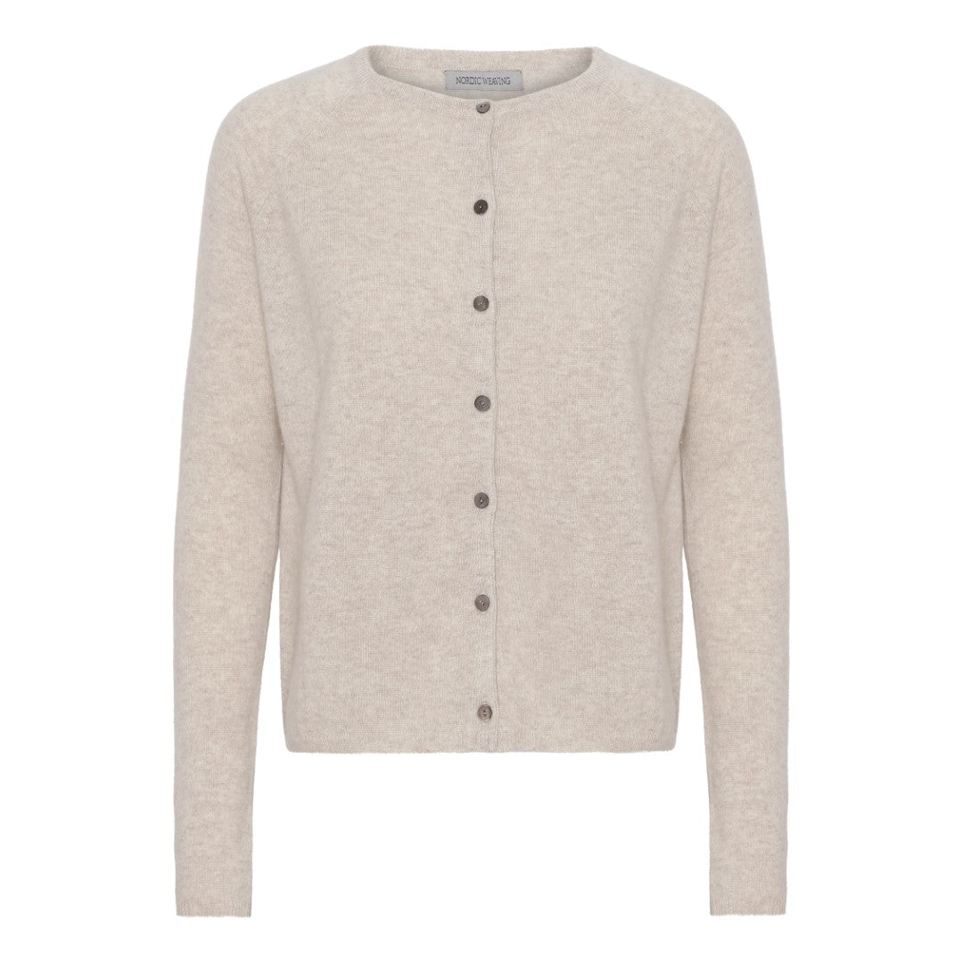 oprydning - Cashmere cardigan sand - Nordic Weaving