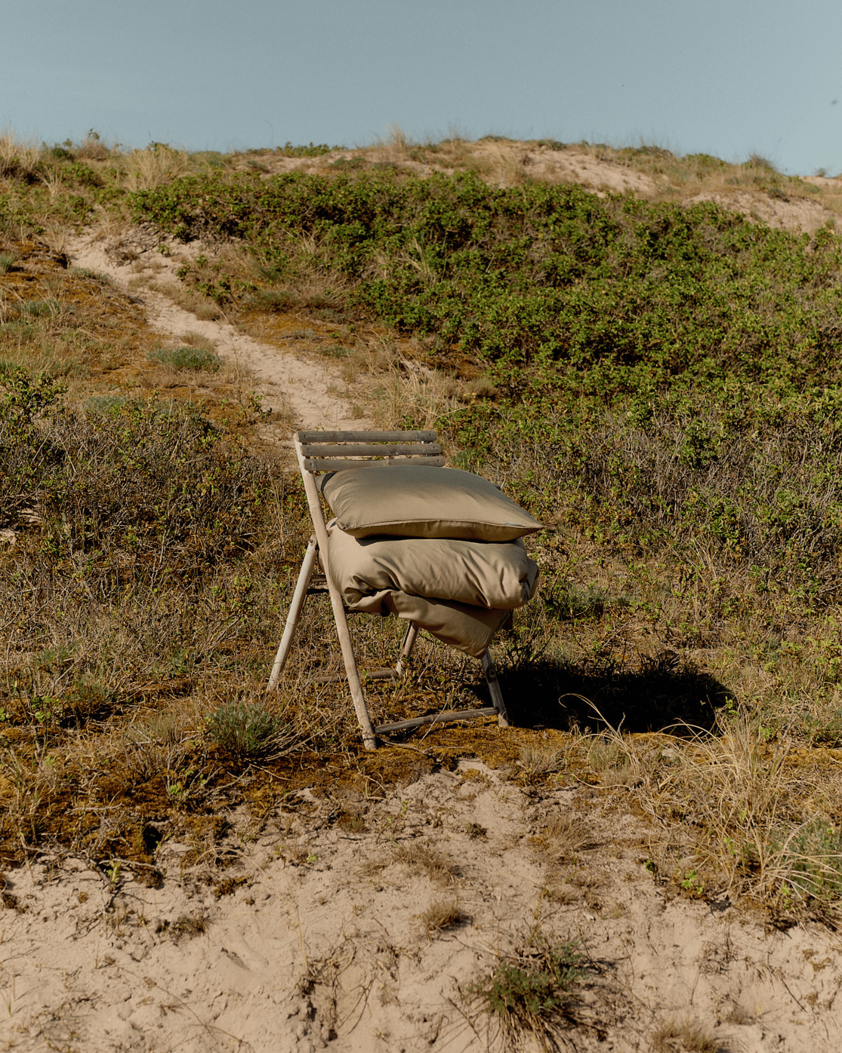 Oprydningsudsalg - Enkelt bambussengetøj khaki - Nordic Weaving