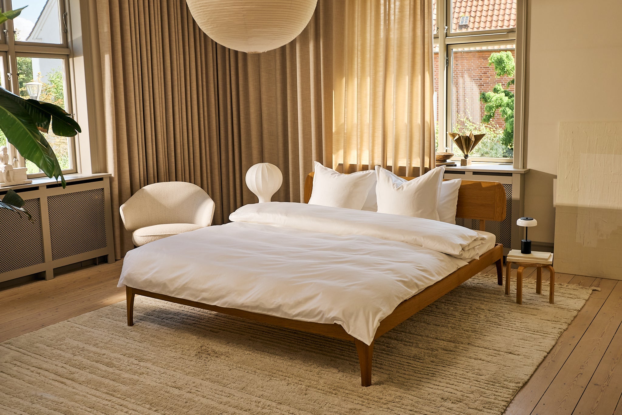 Pudebetræk Egyptisk bomuld Hvid - Nordic Weaving