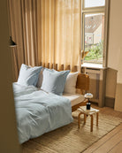 Pudebetræk Egyptisk bomuld Lys Blå - Nordic Weaving