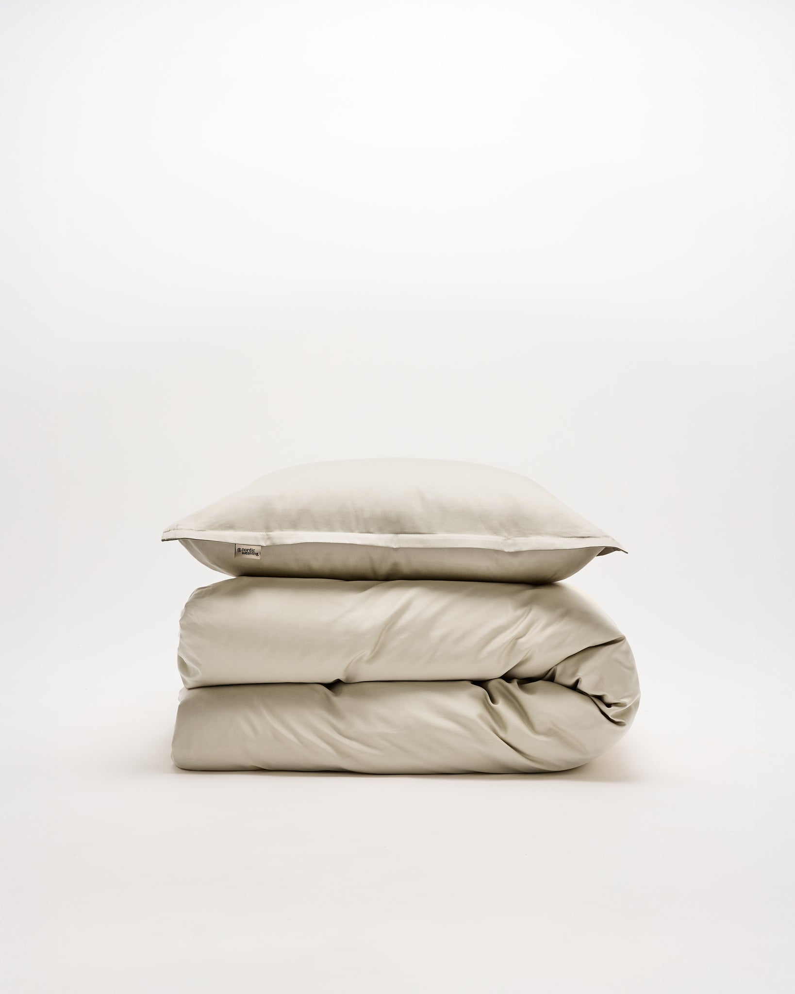 Pudebetræk Egyptisk bomuld Sand - Nordic Weaving