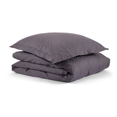 Produktbillede af Dobbelt sengetøj egyptisk bomuld mørk grå