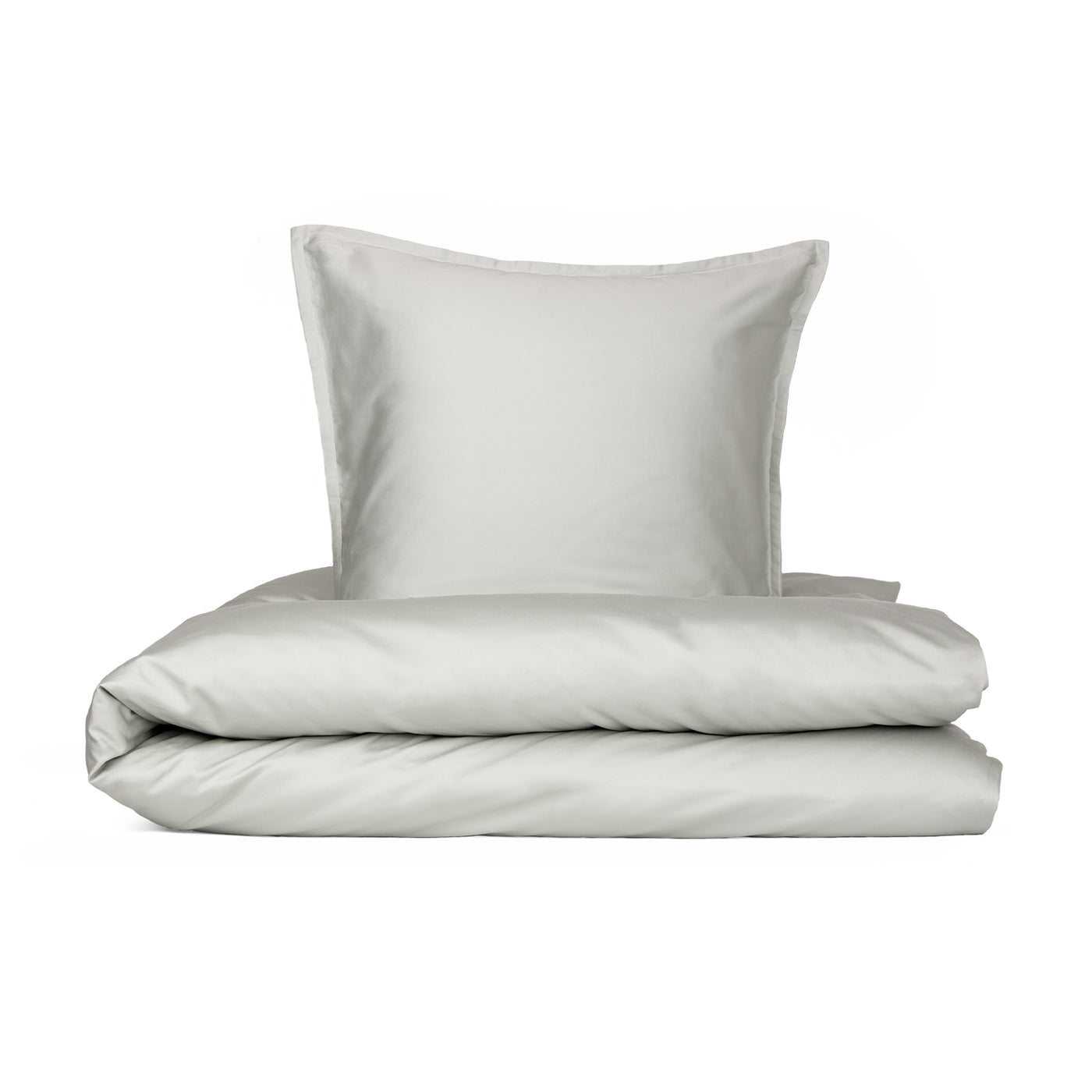 Produktbillede af Enkelt sengetøj Egyptisk bomuld sand/grå